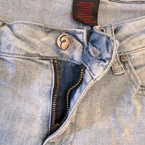 Earl Distressed Skinny Jeans Womens Size 8 Ankle Length Super Stretch Denim Blue - Picture 7 of 16